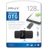 Clé USB-C et USB-A PNY Duo-Link 128 Go - Noir - USB 3.2