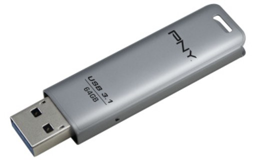 Clé USB PNY Elite Steel 64 Go - Métal - USB 3.2