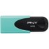 Clé USB PNY Attaché 4 32 Go - Turquoise - USB 2.0