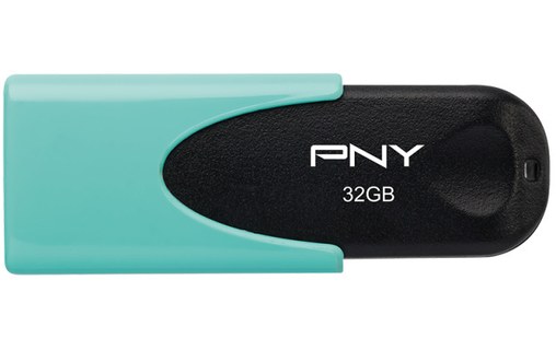 Clé USB PNY Attaché 4 32 Go - Turquoise - USB 2.0