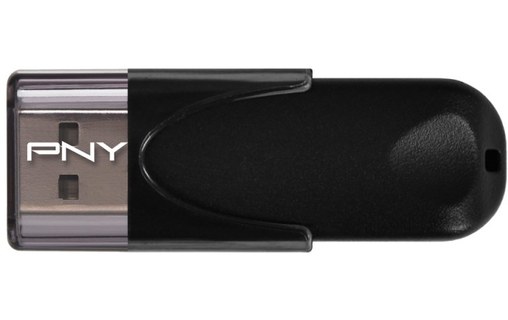Clé USB PNY Attaché 4 64 Go - Noir - USB 2.0