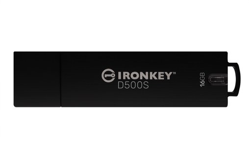 Clé USB Kingston IronKey D500S 16 Go - Noir - USB 3.2