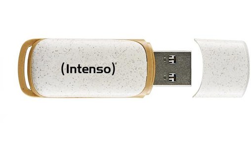 Clé USB Intenso Green Line 64 Go - Beige, Brun - USB 3.2