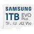 Carte microSD Samsung EVO Plus (2024) 1 To avec adaptateur SD, UHS-I, V30