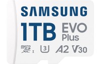 Carte microSD Samsung EVO Plus (2024) 1 To avec adaptateur SD, UHS-I, V30