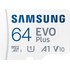 Carte microSDXC Samsung EVO Plus (2024) 64 Go avec adaptateur SD, UHS-I, V10