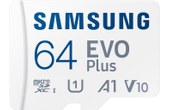 Carte microSDXC Samsung EVO Plus (2024) 64 Go avec adaptateur SD, UHS-I, V10