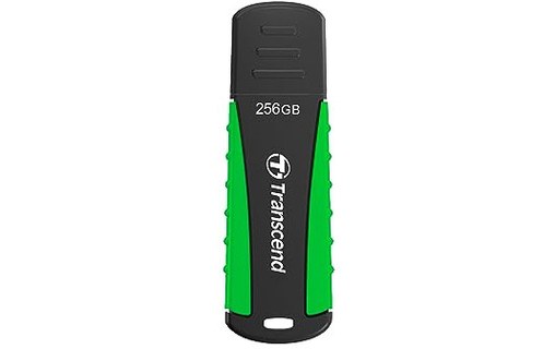Clé USB Transcend JetFlash 810 256 Go - Noir, Vert - USB 3.2