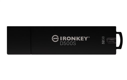 Clé USB Kingston IronKey D500S 32 Go - Noir - USB 3.2