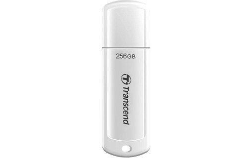 Clé USB Transcend JetFlash 730 256 Go - Blanc - USB 3.2