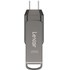 Clé USB-C et USB-A Lexar JumpDrive D400 128 Go - Gris - USB 3.2