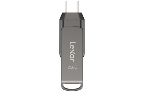 Clé USB-C et USB-A Lexar JumpDrive D400 128 Go - Gris - USB 3.2