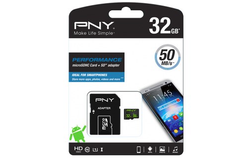 Carte mémoire MicroSDHC Ultima Pro classe 10, 32Go avec adaptateur
