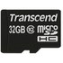 Carte microSDHC Transcend USDC10 32 Go avec adaptateur SD, NAND