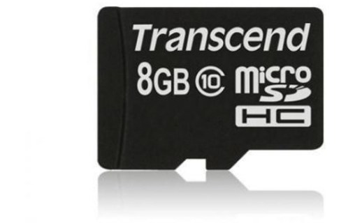 Carte microSDHC Transcend TS8GUSDHC10U1 8 Go, MLC