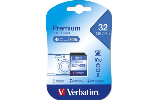 Carte SDHC Verbatim Premium 32 Go