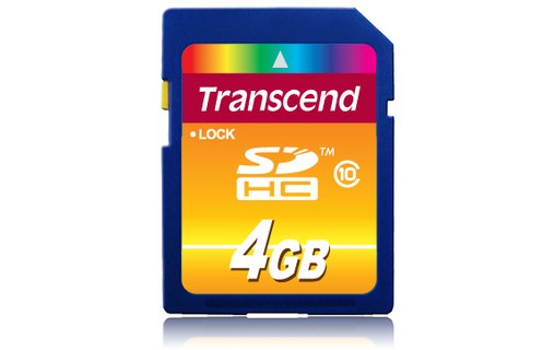 Carte SDHC Transcend TS4GSDHC10 4 Go, NAND