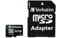 Carte microSDHC Verbatim Premium 32 Go avec adaptateur SD