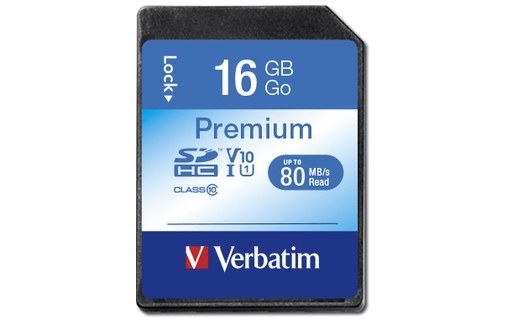 Carte SDHC Verbatim Premium 16 Go