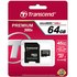 Carte microSDXC Transcend TS64GUSDXC10 64 Go avec adaptateur SD, NAND