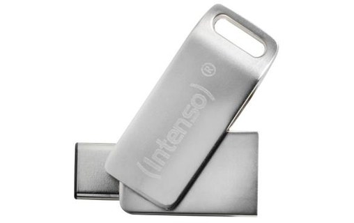 Clé USB-C et USB-A Intenso cMobile Line 128 Go - Argent - USB 3.2