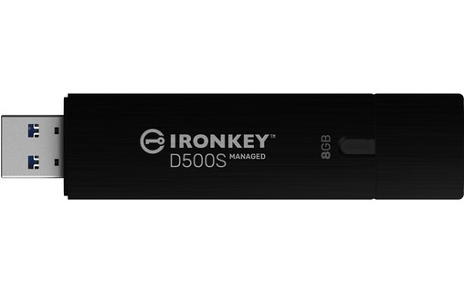 Clé USB Kingston IronKey D500SM 8 Go - Noir - USB 3.2