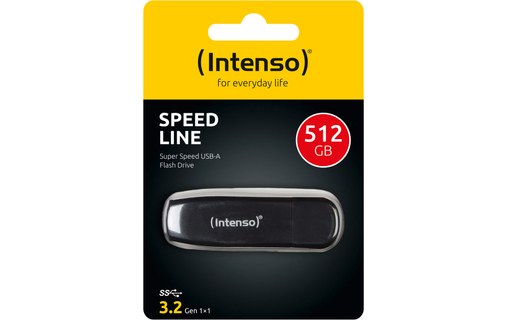Clé USB Intenso Speed Line 512 Go - Noir - USB 3.2
