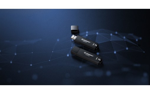 Clé USB Kingston IronKey D500S 128 Go - Noir - USB 3.2