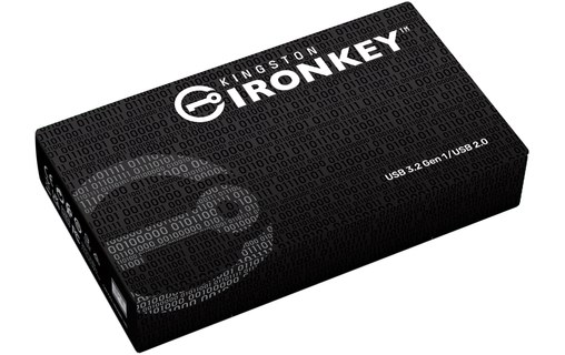 Clé USB Kingston IronKey D500S 512 Go - Noir - USB 3.2