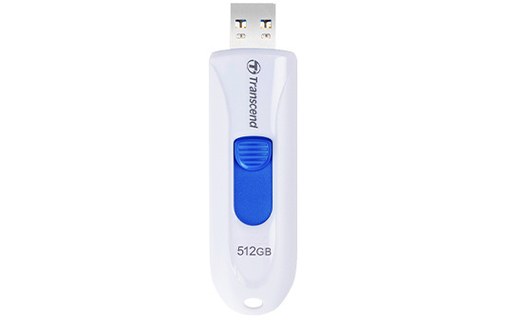 Clé USB Transcend JetFlash 790 512 Go - Blanc - USB 3.2
