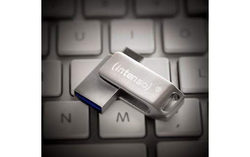 Clé USB-C et USB-A Intenso cMobile Line 128 Go - Argent - USB 3.2