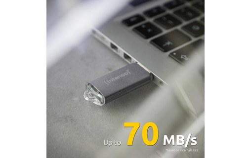Clé USB Intenso Jet Line 256 Go - Argent - USB 3.2
