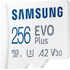 Carte microSDXC Samsung EVO Plus (2024) 256 Go avec adaptateur SD, UHS-I, V30