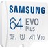 Carte microSDXC Samsung EVO Plus (2024) 64 Go avec adaptateur SD, UHS-I, V10