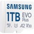 Carte microSD Samsung EVO Plus (2024) 1 To avec adaptateur SD, UHS-I, V30
