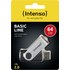 Clé USB Intenso Basic Line 64 Go - Argent, Noir - USB 2.0
