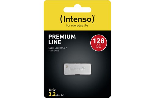 Clé USB Intenso Premium Line 128 Go - Métal - USB 3.2