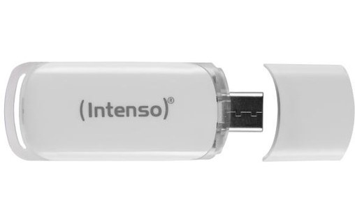Clé USB-C Intenso Flash Line 128 Go - Blanc - USB 3.2