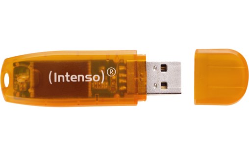 Clé USB Intenso Rainbow Line 64 Go - Orange - USB 2.0