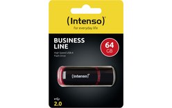 Clé USB Intenso Business Line 64 Go - Noir, Rouge - USB 2.0
