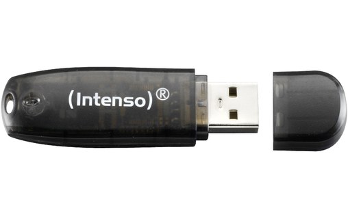 Clé USB Intenso Rainbow Line 16 Go - Noir - USB 2.0