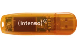 Clé USB Intenso Rainbow Line 64 Go - Orange - USB 2.0