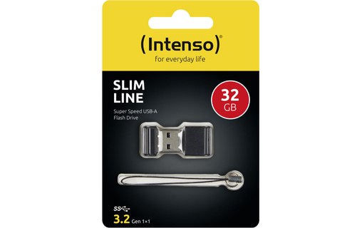 Clé USB Intenso Slim Line 32 Go - Noir - USB 3.2