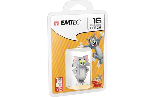 Clé USB Emtec Hanna Barbera - Tom 16 Go - Brun - USB 2.0
