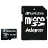 Carte microSDXC Verbatim Pro U3 64 Go avec adaptateur SD, UHS-I, V30