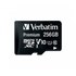 Carte microSDXC Verbatim Premium 256 Go avec adaptateur SD
