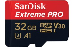 Carte microSDHC SanDisk Extreme Pro 32 Go avec adaptateur SD, UHS-I, V30