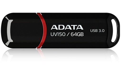 Clé USB ADATA UV150 64 Go - Noir - USB 3.2