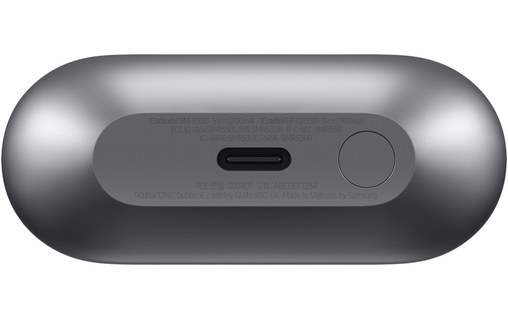 Écouteurs sans fil Samsung Galaxy Buds3 à réduction de bruit, Argent - Bluetooth