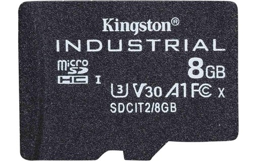 Carte microSDHC Kingston Industrial 8 Go, UHS-I, V30